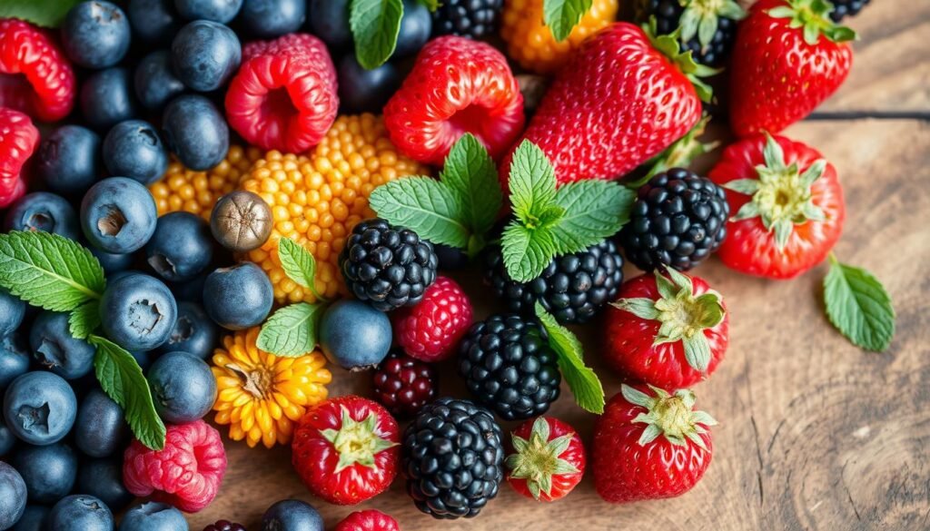 Energiereiche Beeren und Früchte